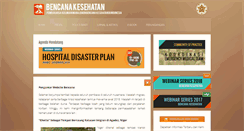 Desktop Screenshot of bencana-kesehatan.net
